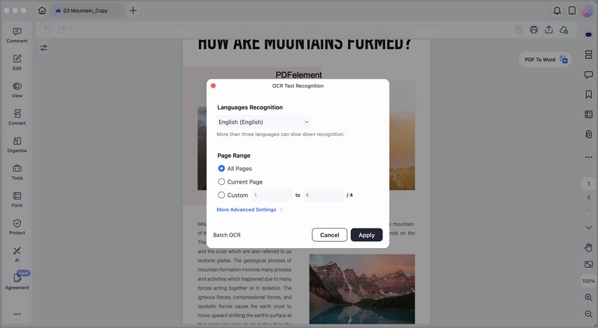Turn scanned documents into editable text