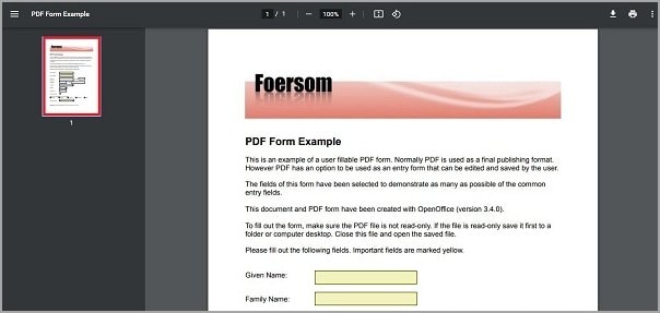 caricare il pdf sul browser