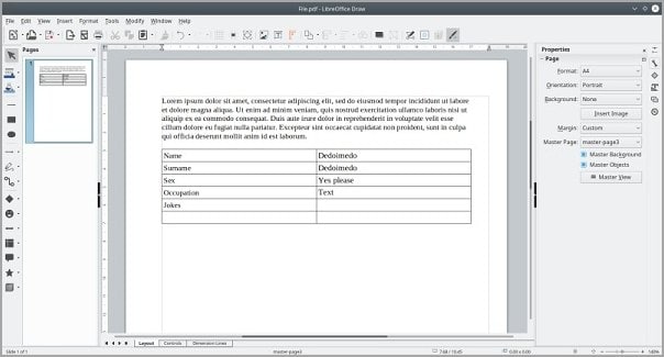 libreoffice preview changes