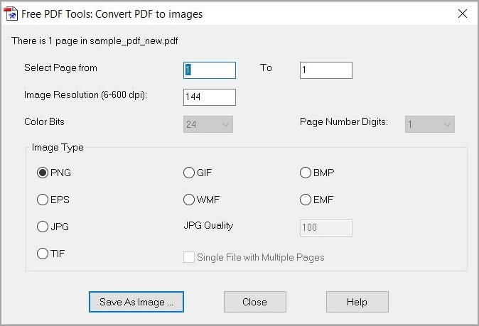 esportazione di pdf come immagine con pdfill