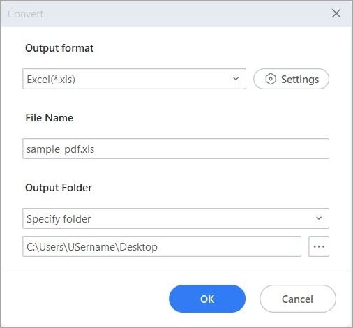 converting pdf to excel using pdfelement