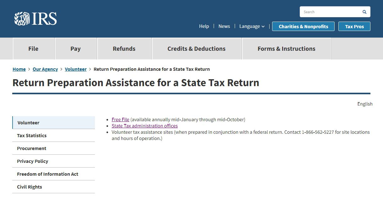 state tax return