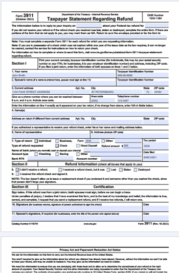 irs form 3911 instructions