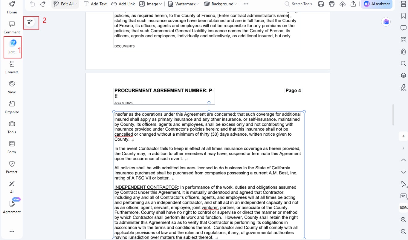 edit text in pdf