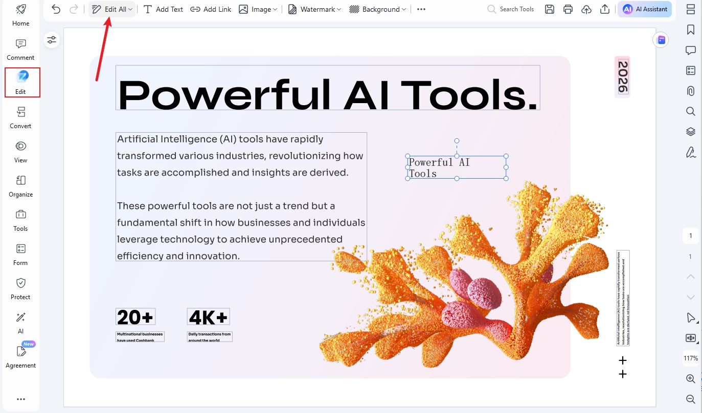 add text in pdf
