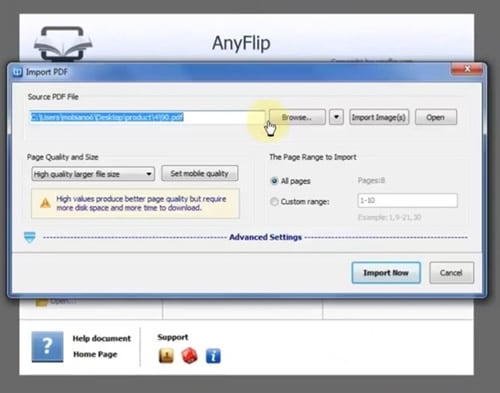 anyflip open file