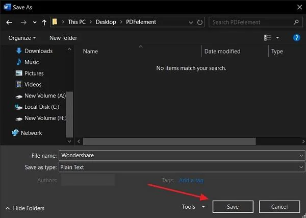 word table to excel by import data