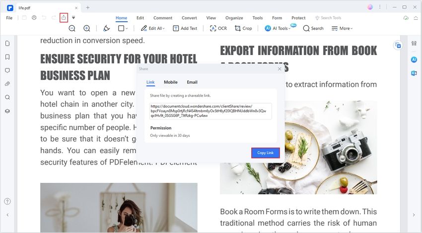 how to embed pdf in email body outlook