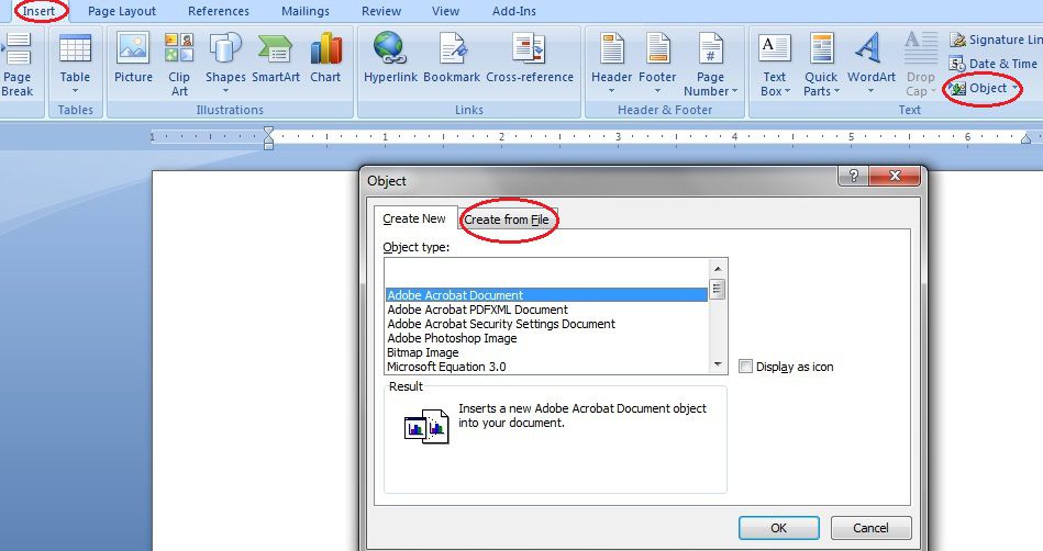 inserisci pdf immagine in word