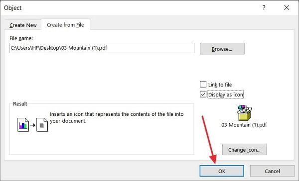 inserisci pdf in word come immagine in microsoft word