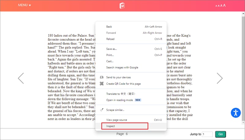 inspect ebook file