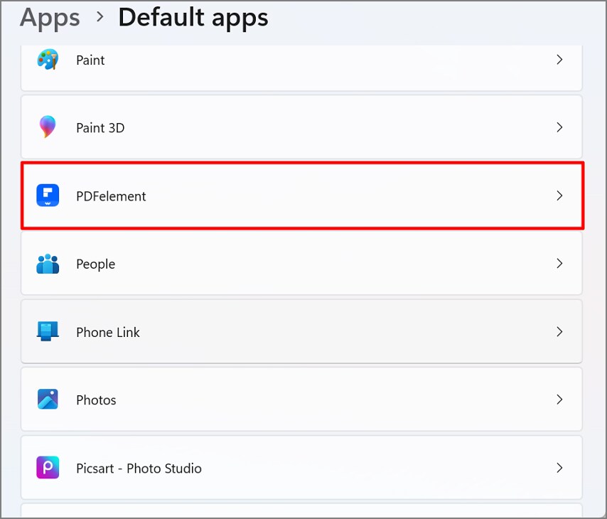 Open a PDF with PDFelement or set it as the default PDF viewer