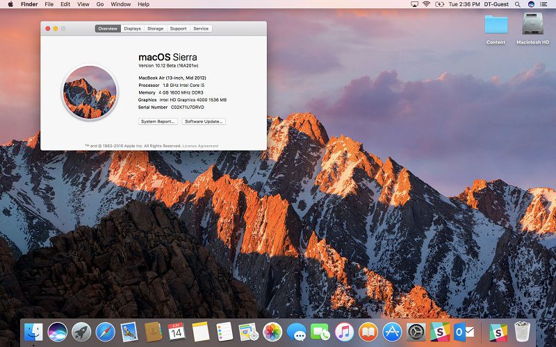 update mac to sierra