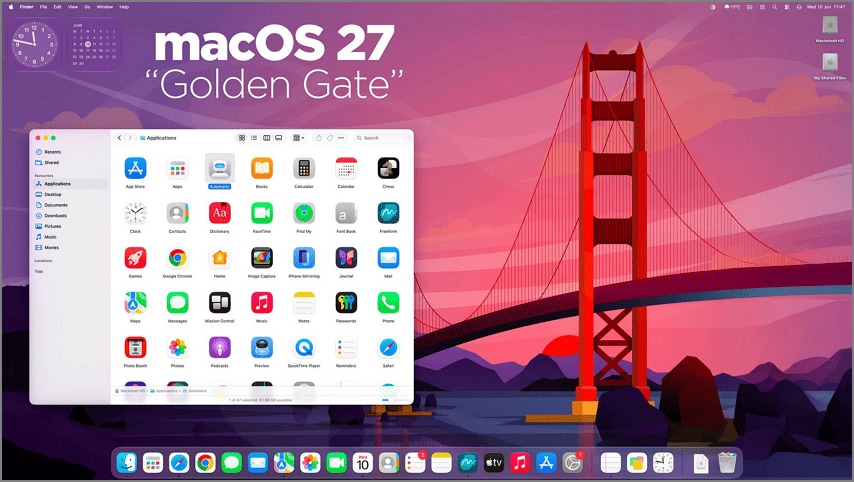 Liquid Glass design in macOS 27
