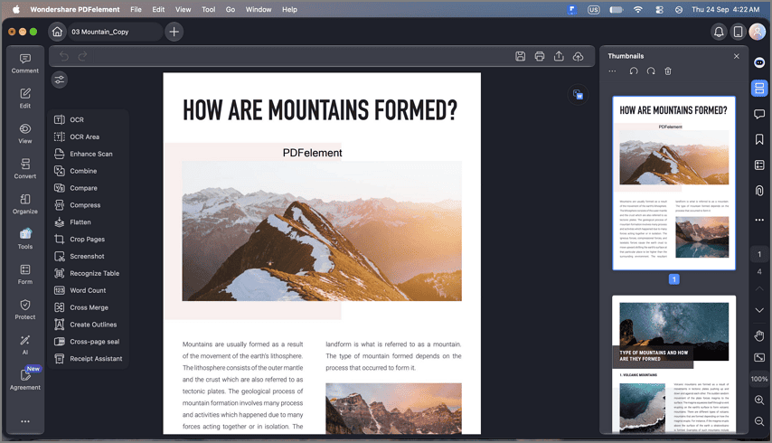 OCR in PDFelement V13