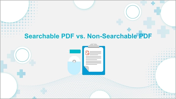what is searchable vs. non searchable pdf