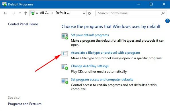 Change the default PDF reader on Windows 10