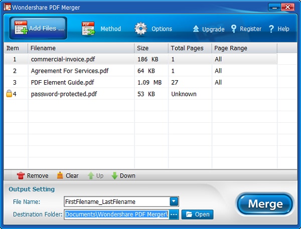 merge pdf files into one