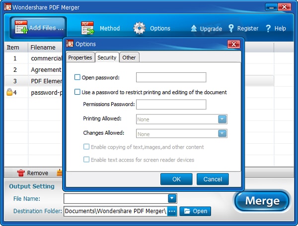 password protect pdf