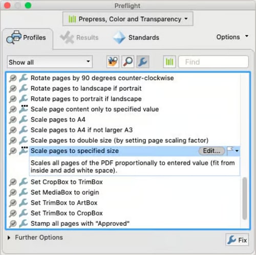 make all pdf pages same size adobe