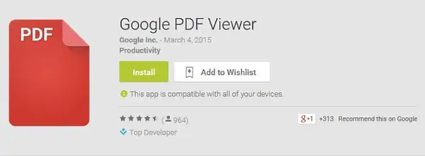 google pdf viewer для android