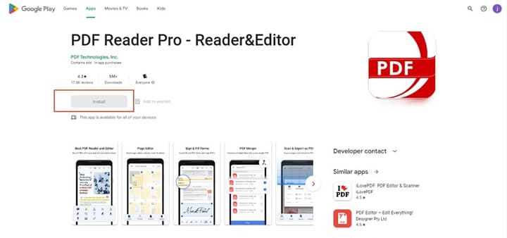 pdf reader pro apk download