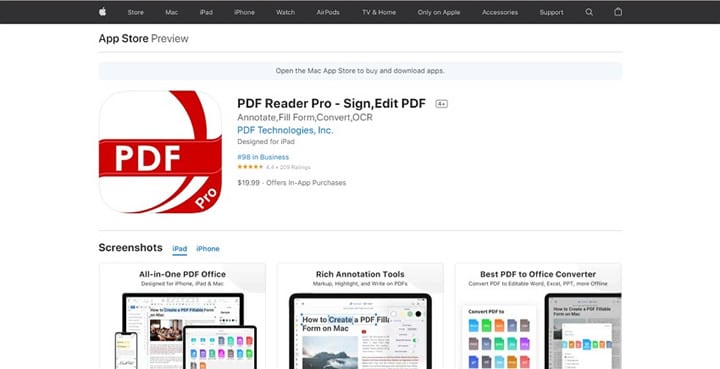 pdf reader pro download ios