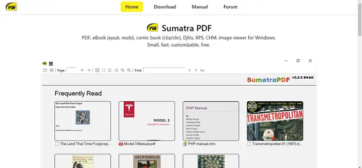 sumatra pdf reader