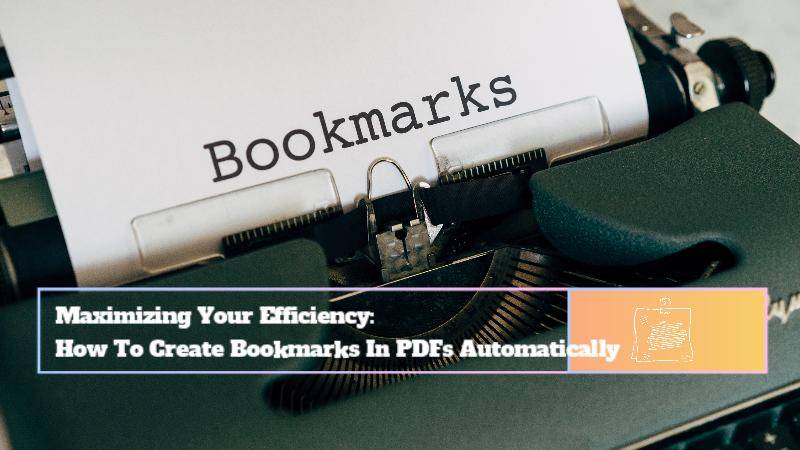 create bookmarks in pdf automatically