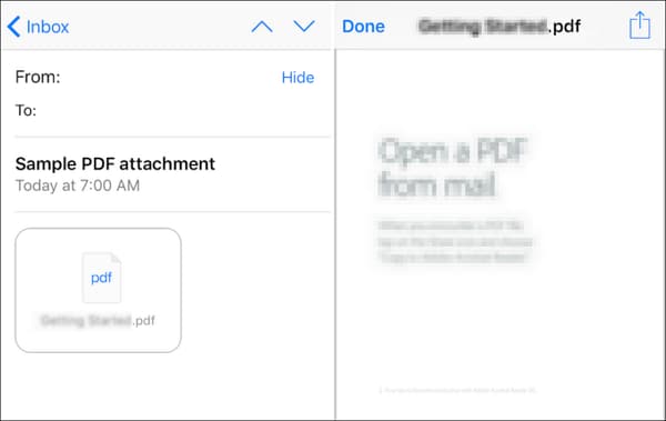 open pdf in mail on iphone