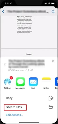 open pdf in Safari on iphone