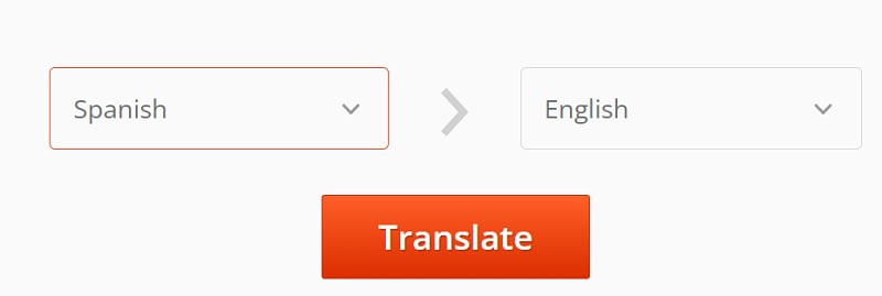 How to translate a text from spanish to english