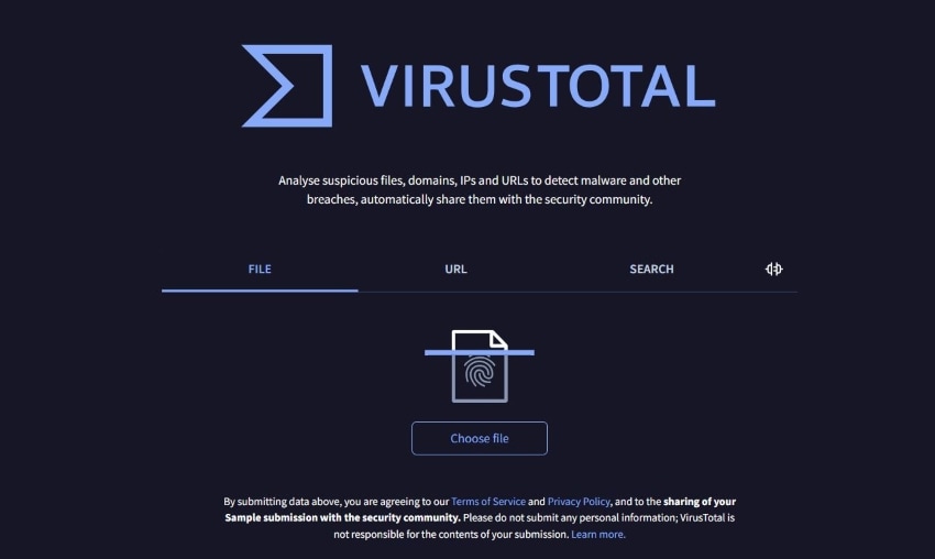 virustotal online pdf virus scanner