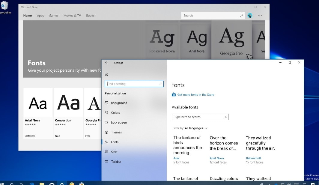installing fonts in windows