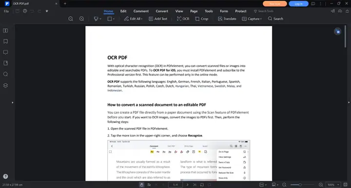 pdf viewed with wondershare pdfelement