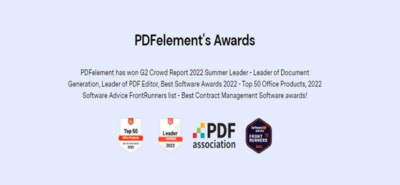 pdfelement awards