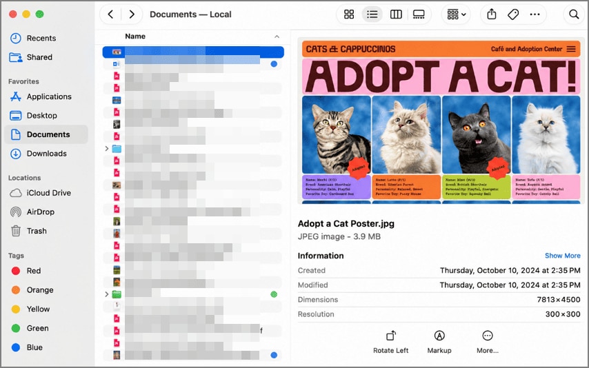 Finder color tags and Smart Folders