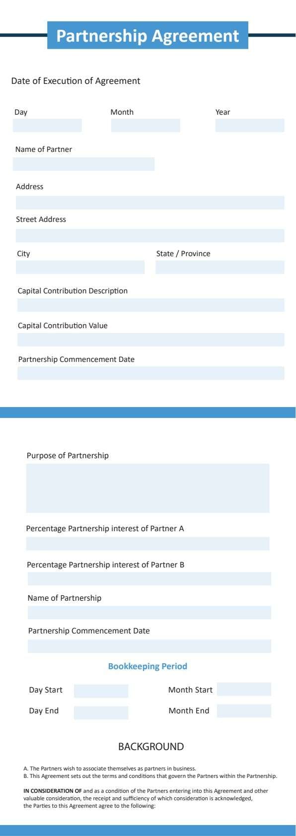 Modèle de Contrat de Partenariat Gratuit