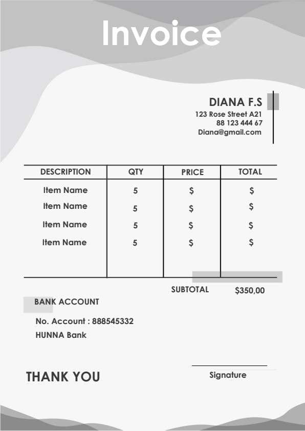basic Invoice PDF template