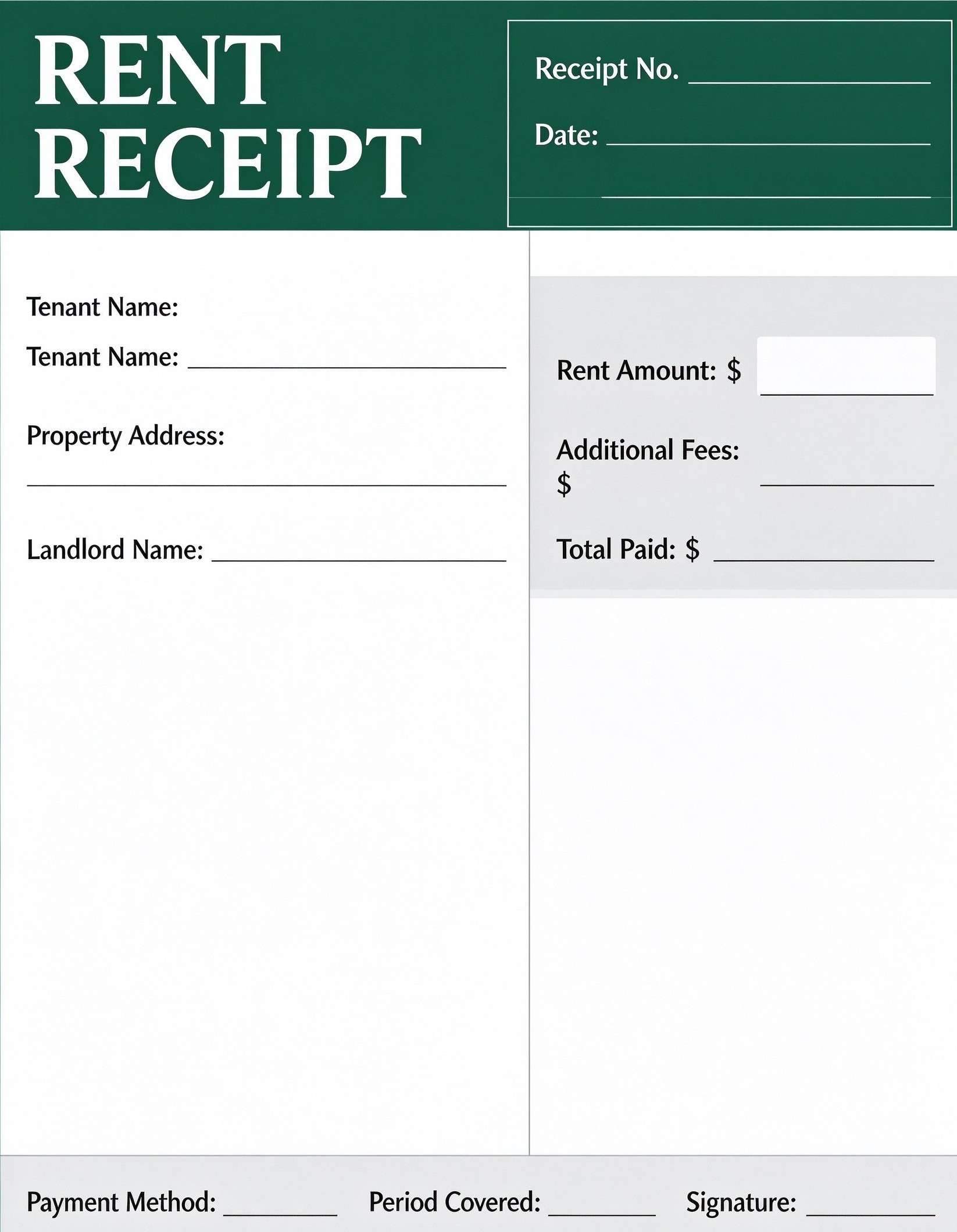simple receipt template