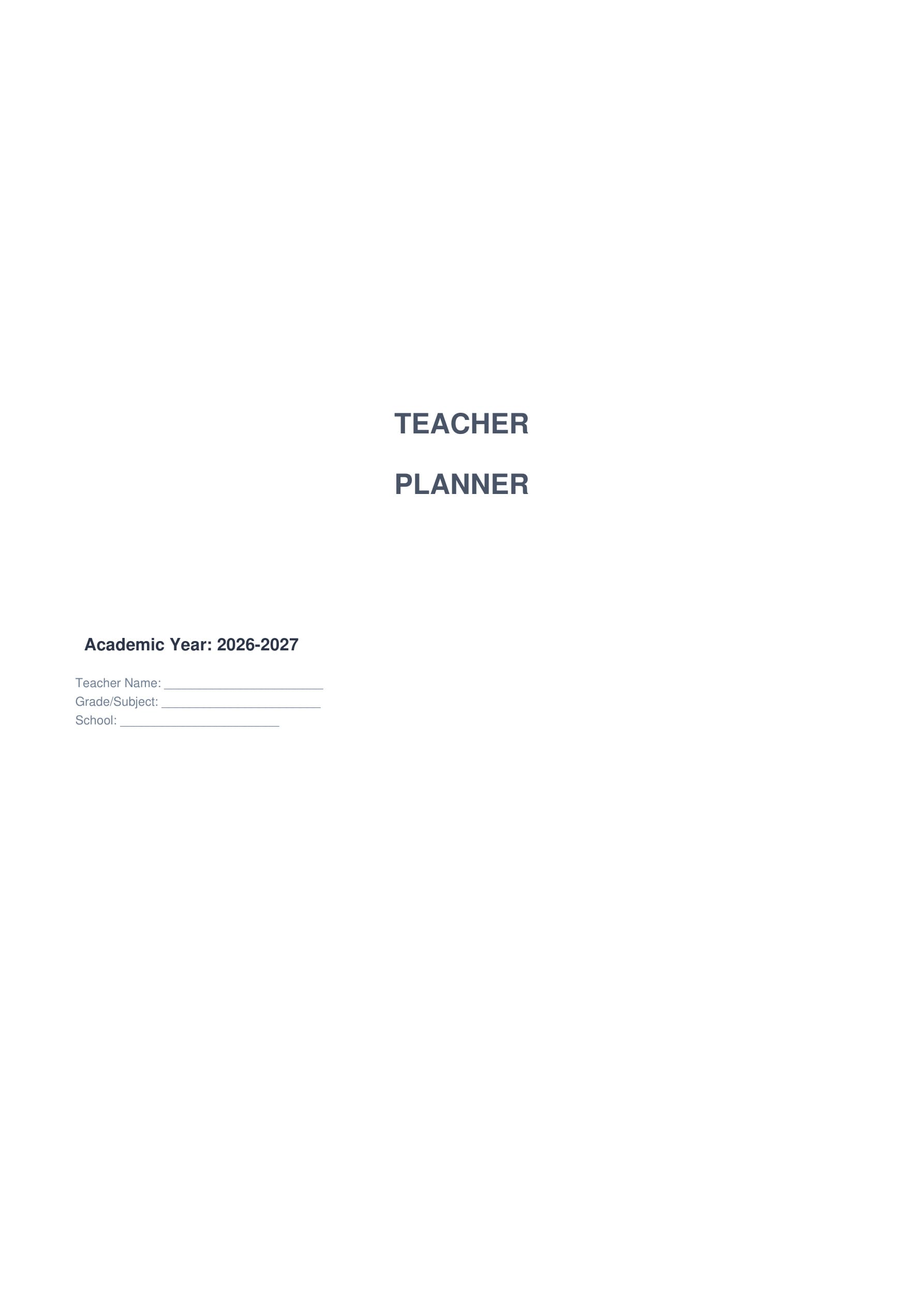 editable planner cover templates teacher binder