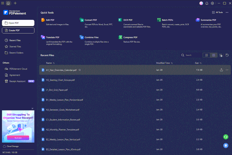 how to edit teacher lesson plan template with pdfelement