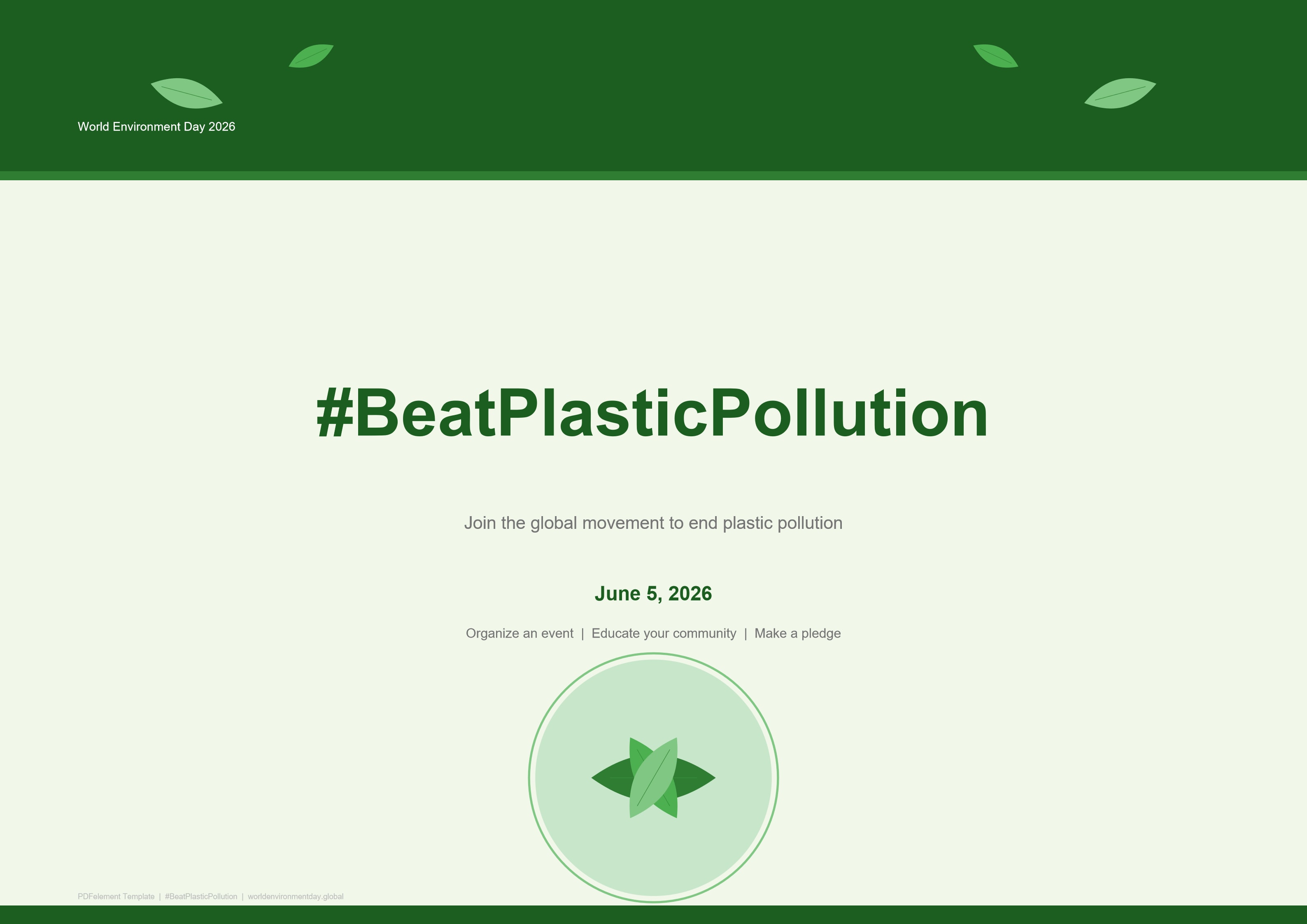 world environment day 2026 poster a3