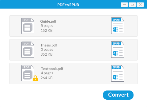 how to convert pdf to epub file