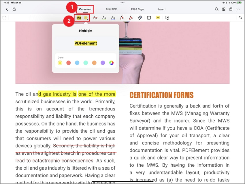 read on ipad with pdfelement