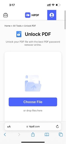 hipdf remove password portal