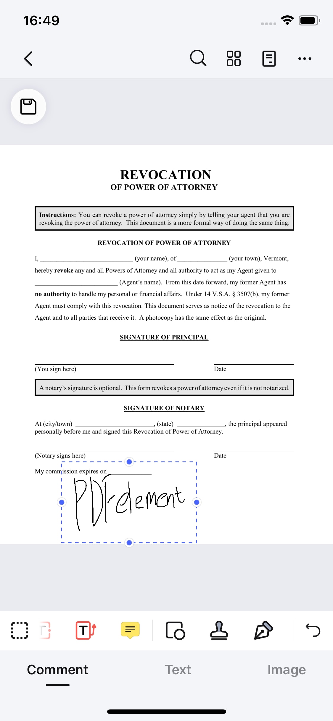 sejda pdf signed document