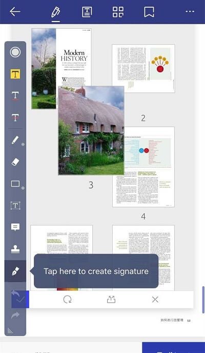 signer pdf iOS 10