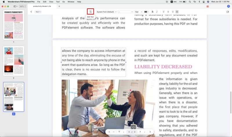 Text in PDF auf dem Mac bearbeiten