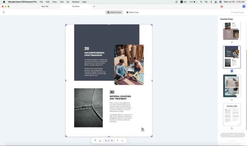 как обрезать pdf на mac